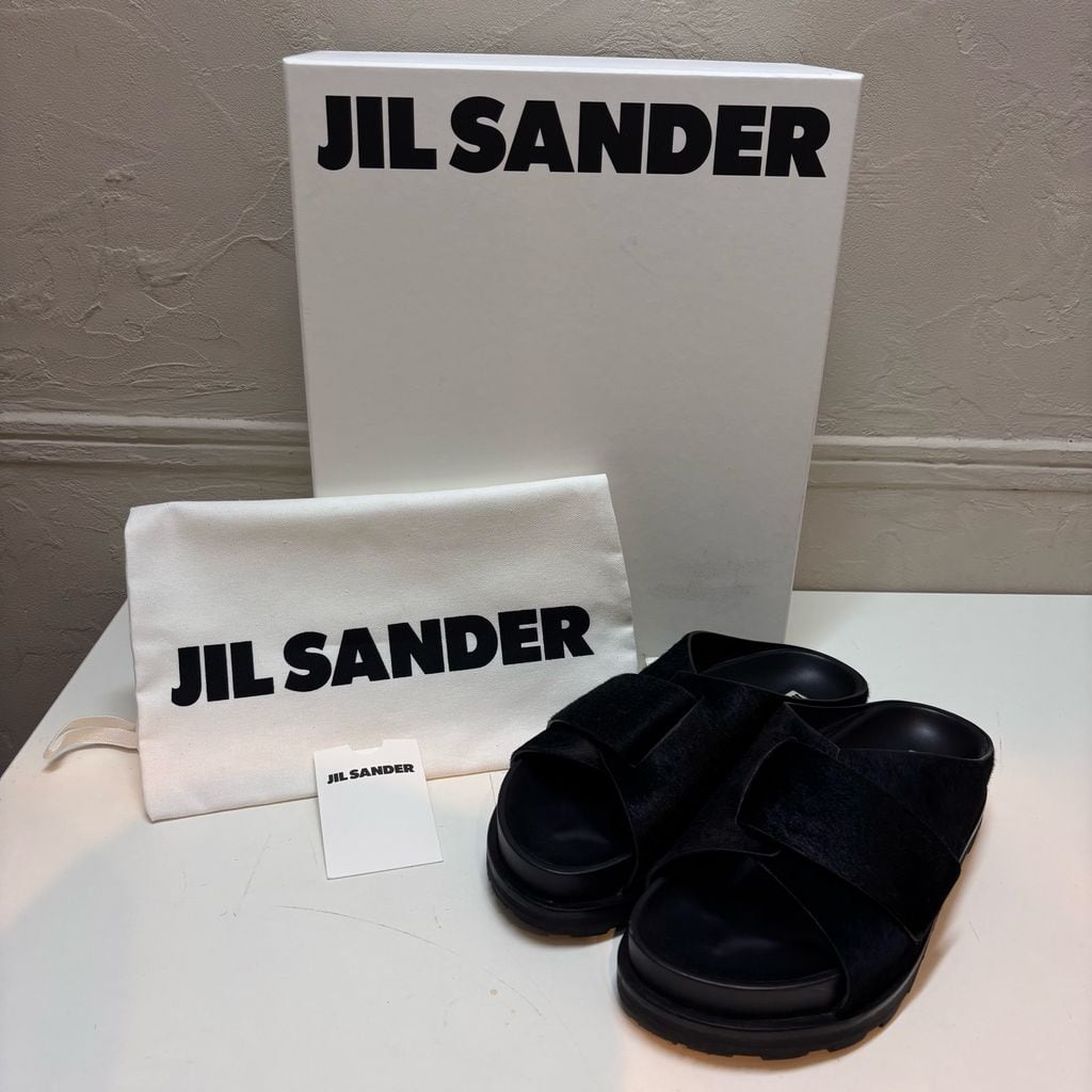 JIL SANDER＋ ジルサンダープラス HARAKO CROSS STRAP SANDALS