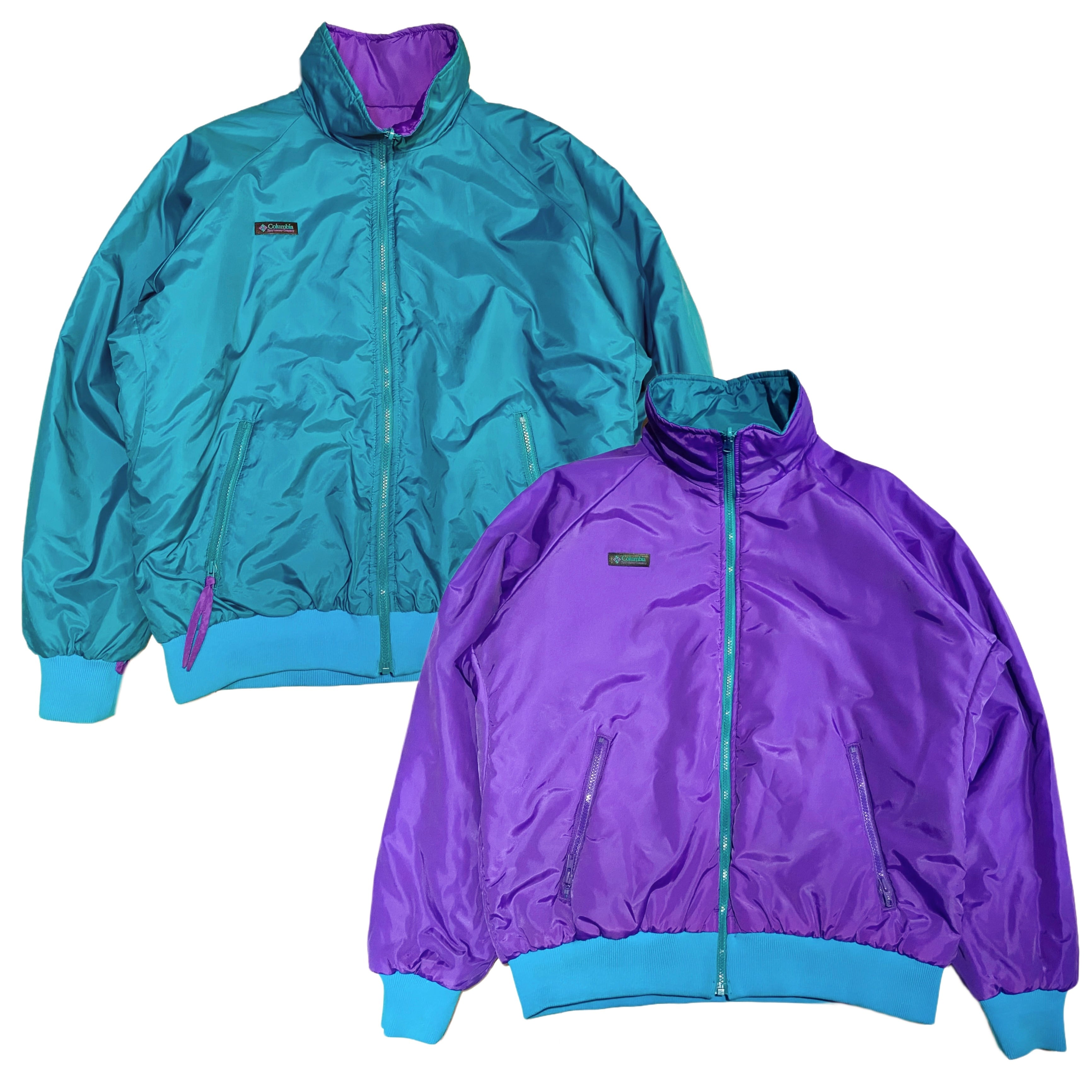 90s-Y2K Columbia コロンビア リバーシブル ダウンジャケット【L 