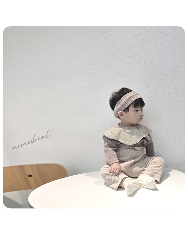 【 即納 】2025 秋新作 nunubiel ヌヌビエル ベビー サスペンダーリブレギンス