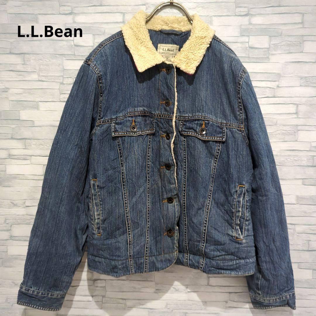 激レア/LLBeanデニムジャケットjacket ボア コーデュロイ90s80s | 古着