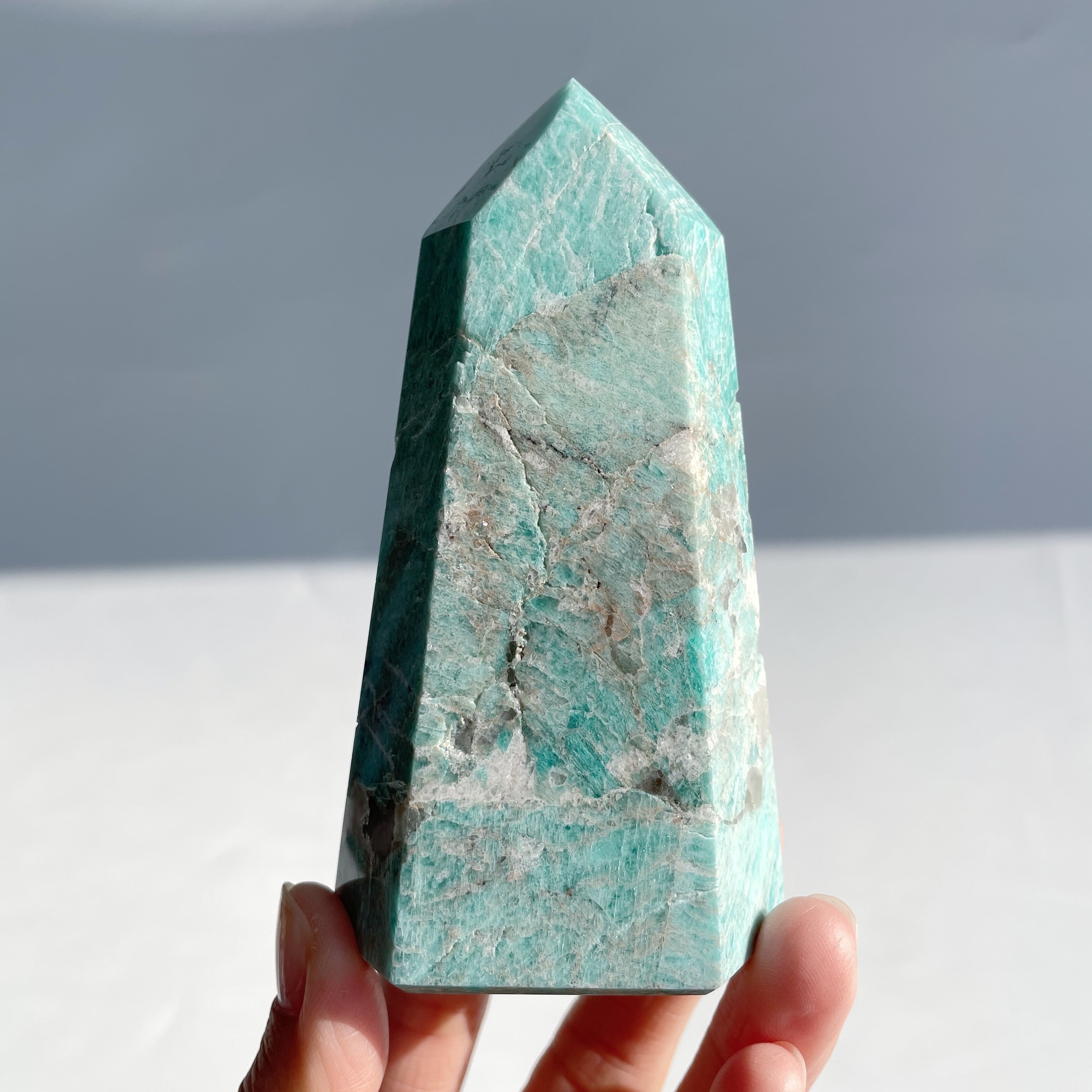 アマゾナイト タワー型09◇Amazonite◇天然石・鉱物・パワーストーン