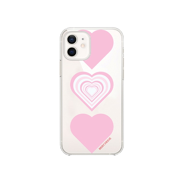 [Briecheese] Pink Heart HardJelly 正規品 韓国 ブランド 韓国ファッション 韓国代行 スマホケース