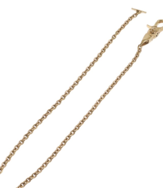 CHROME HEARTS クロムハーツ 22K CHN PAPER TBAR Tバー ペーパーチェーン ウォレットチェーン ロング ゴールド
