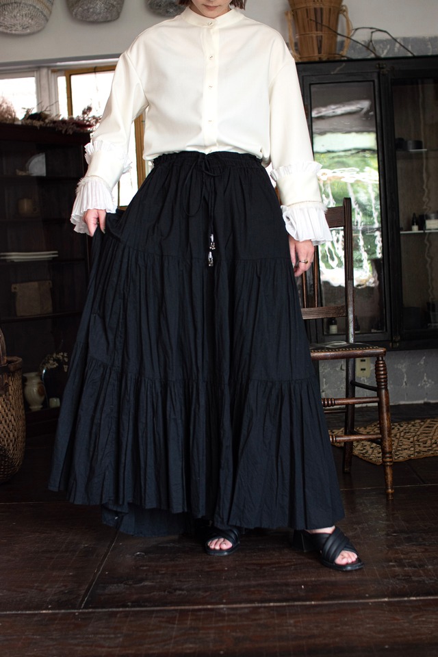 Cotton gather skirt