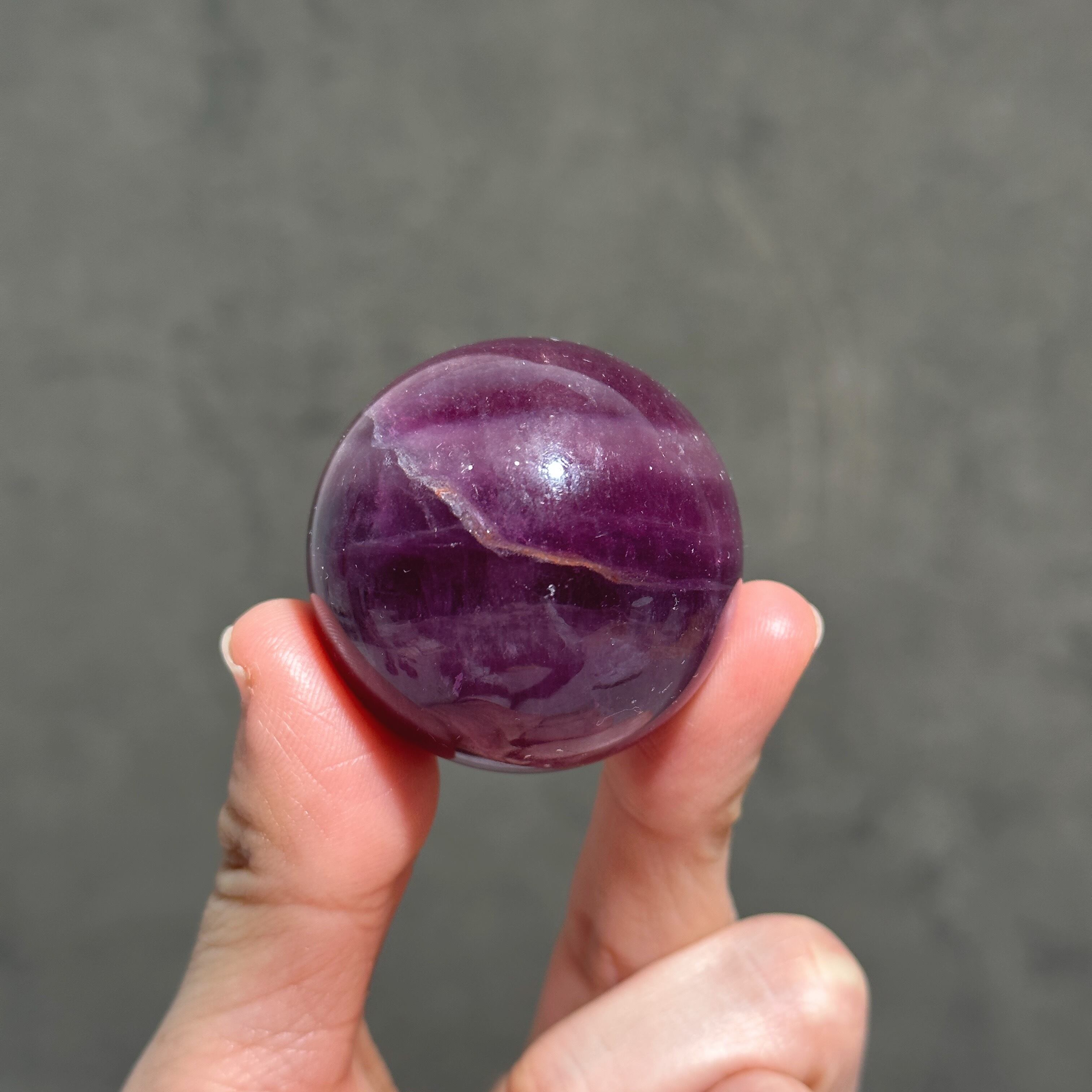 パープルフローライト スフィア（丸玉）11◇Purple Fluorite Sphere