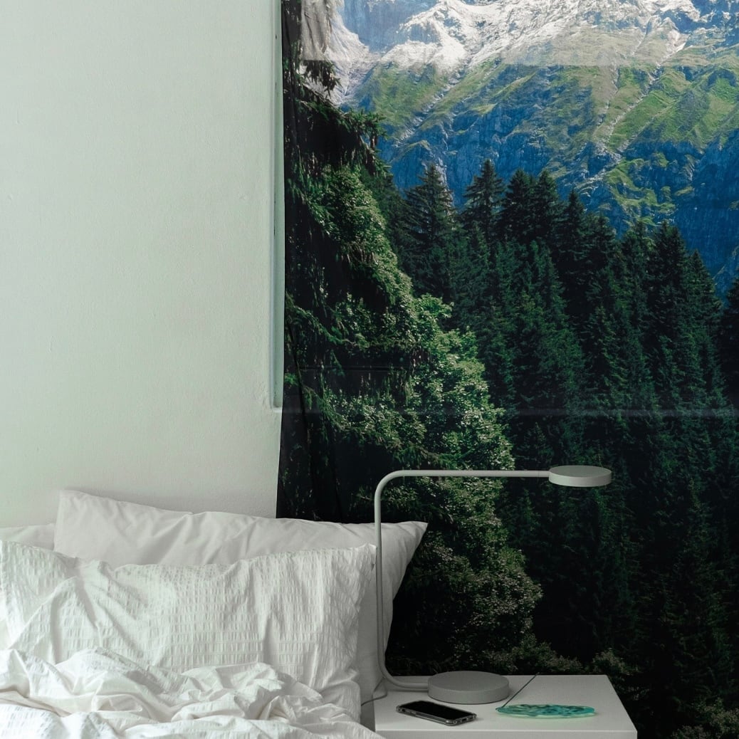 switzerland fabric poster 135*230cm / シフォン ファブリックポスター カーテン 韓国 北欧 インテリア 雑貨