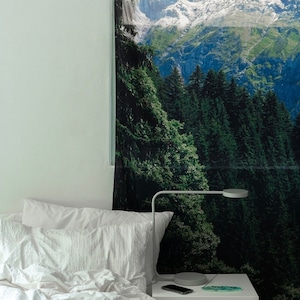 switzerland fabric poster 135*230cm / シフォン ファブリックポスター カーテン 韓国 北欧 インテリア 雑貨