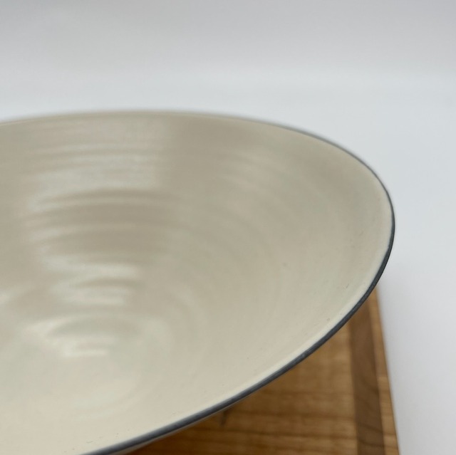 『佐々木恒子』呉須巻　鉢　白マット　2022122000315