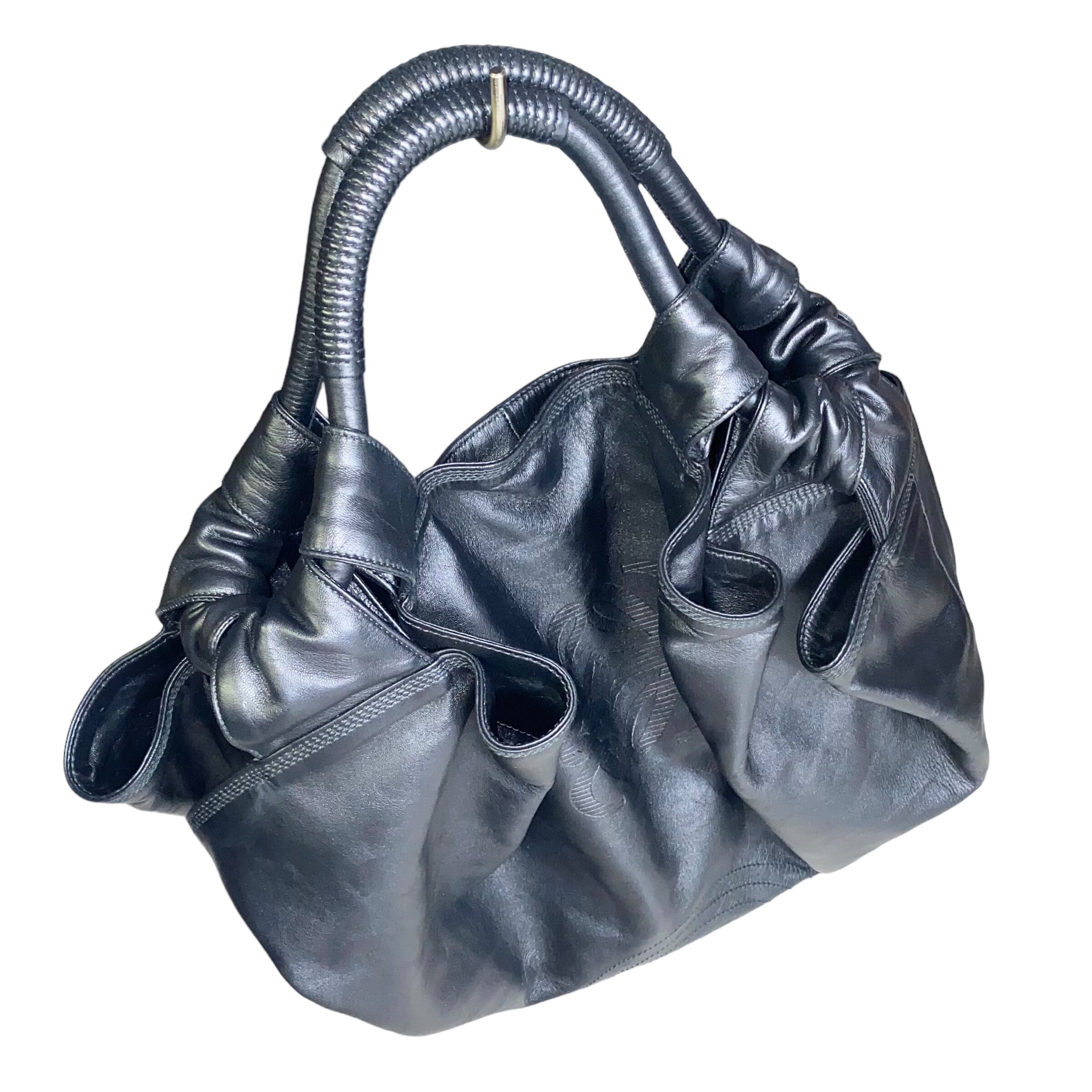 LOEWE black leather hand bag “Nappa Aire” | NOIR ONLINE