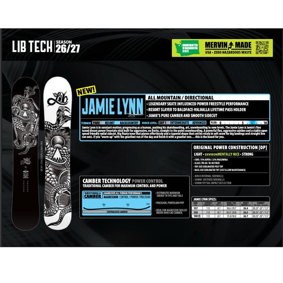 LIBTECH ジェミーリン 早期予約※26-27 LIBTECH JAMIE LYNN リブテック ジェイミー・リン