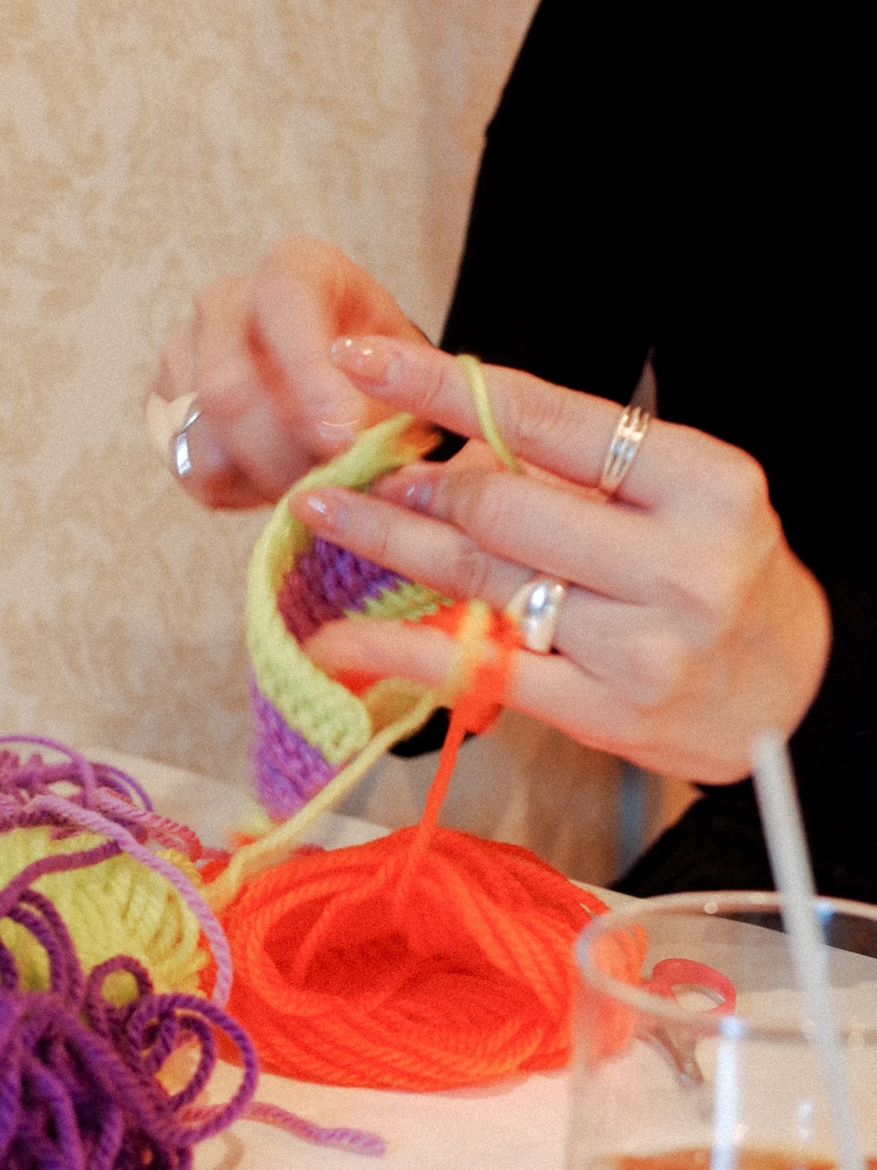 alanda_no: CH CUFF + JEWELRY MAT– Hand-knit - 16