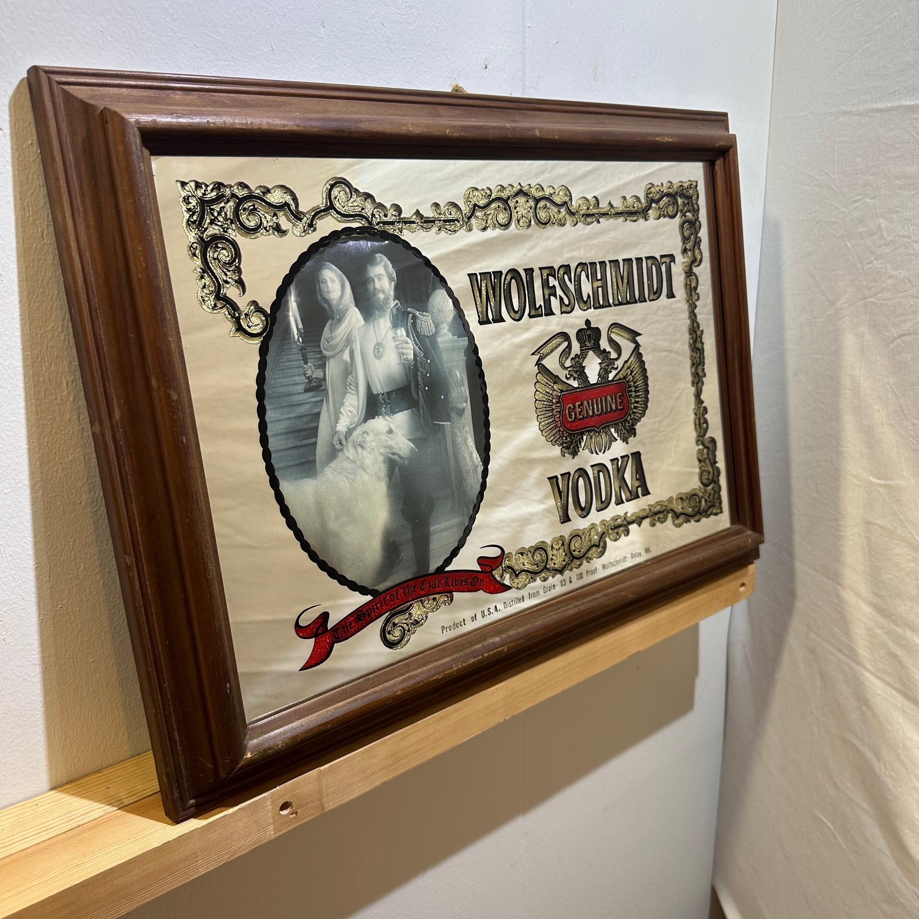 WOLFSCHMIDT VODKA PUBMIRROR パブミラー