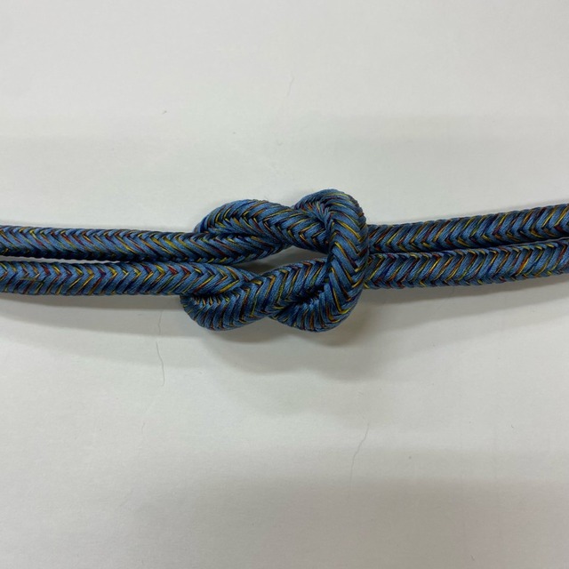 帯締め 新品 帯締め 帯〆 青紫 小紋 紬 普段着用 お洒落 正絹 絹100％ 和装小物 6491
