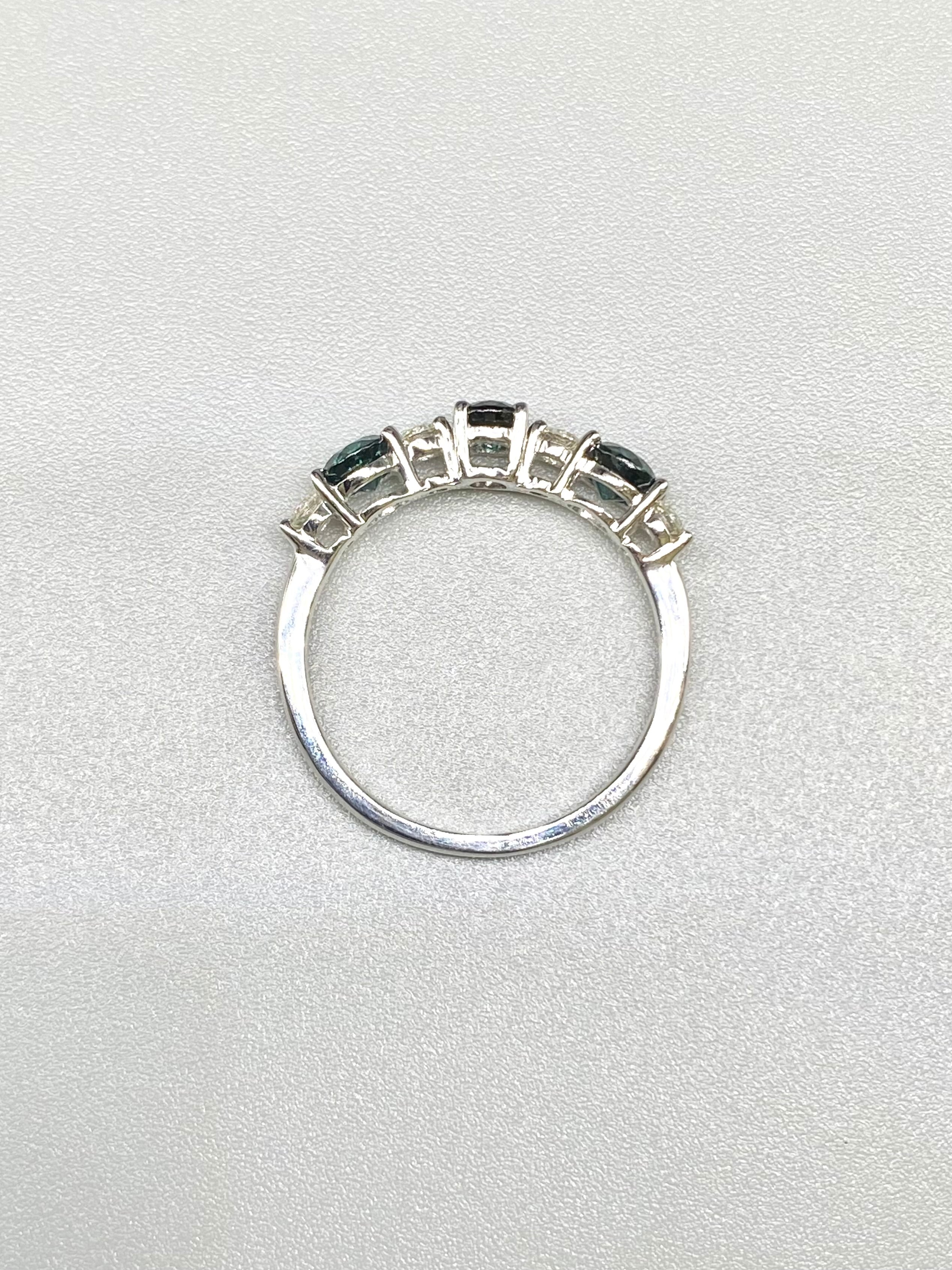 中宝研ソ付】カラーチェンジガーネット K18WGリング 13号／計1.00ct