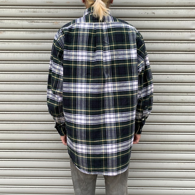 90s Ralph Lauren ビッグシャツ タータンチェック柄 S ラルフ