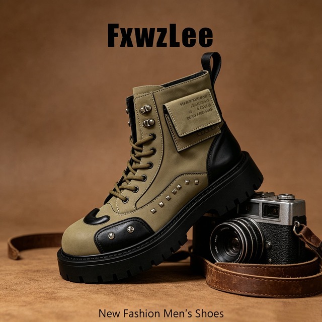 【FxwzLeeシリーズ】★お靴★ 2color マーチンブーツ メンズ サイズ39-44 シューズ メンズ靴 レトロ