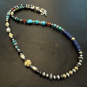 ブライト（Bright）ネックレス（Wave Lapis Lazuli）55cm