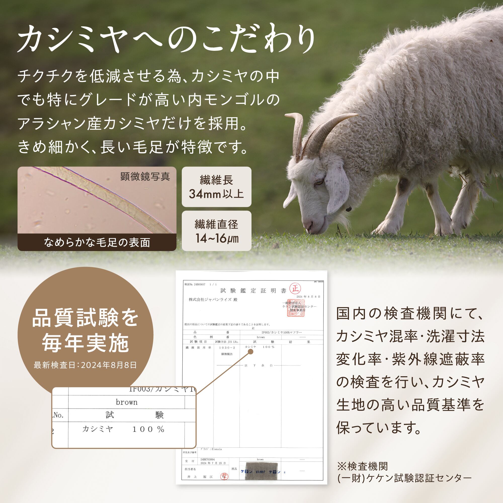 定価約10万円 一瞬で売り切れMYLAN カシミヤ混ニットドレス 美シルエット Elensia】カシミヤ100％マフラー <ライトグレー> | Elensia