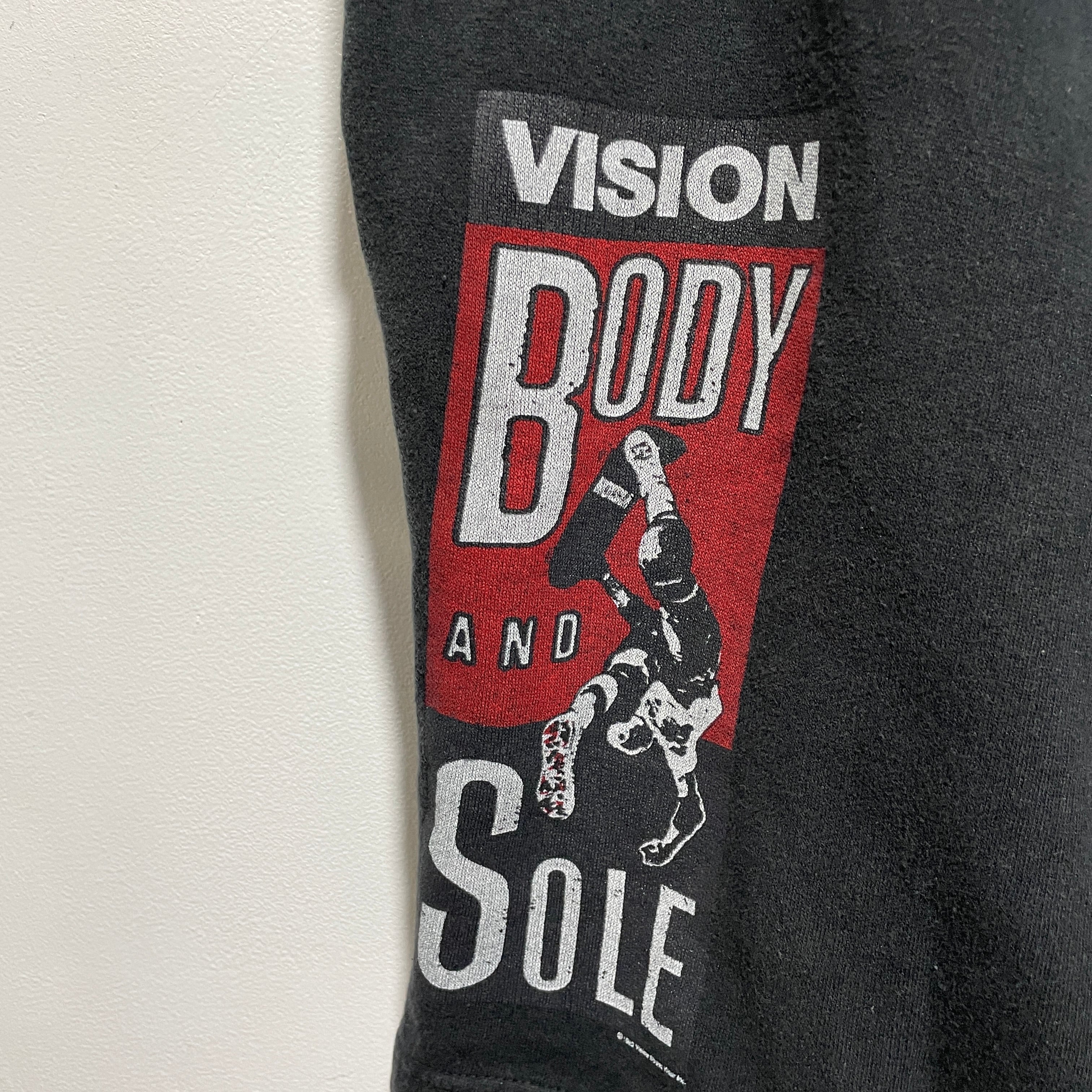 送料無料』80s VISION スウェットショートパンツ USA製 黒 スケボー