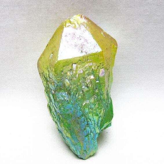 オーラクリスタル 原石 マルチカラー エレスチャル オーラ水晶 一点物 171-8790