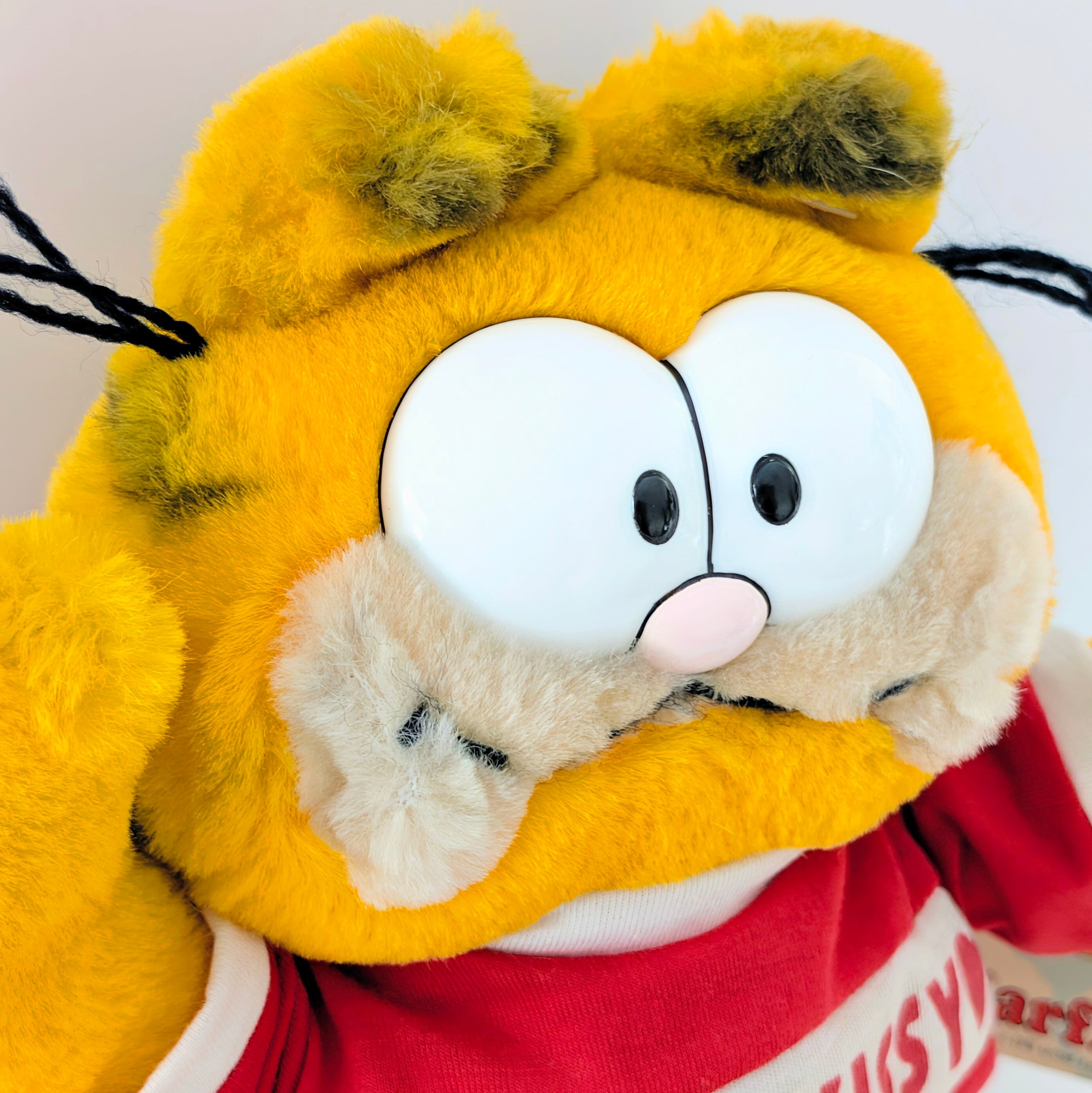 ☆ VINTAGE 1980年代初期 ☆【 Garfield ( ガーフィールド ) 】『 ♡KISSY,KISSY♡ 』【B】ぬいぐるみ プラッシュ plush 1980年代年製 〚アメリカン雑貨 アメトイ〛