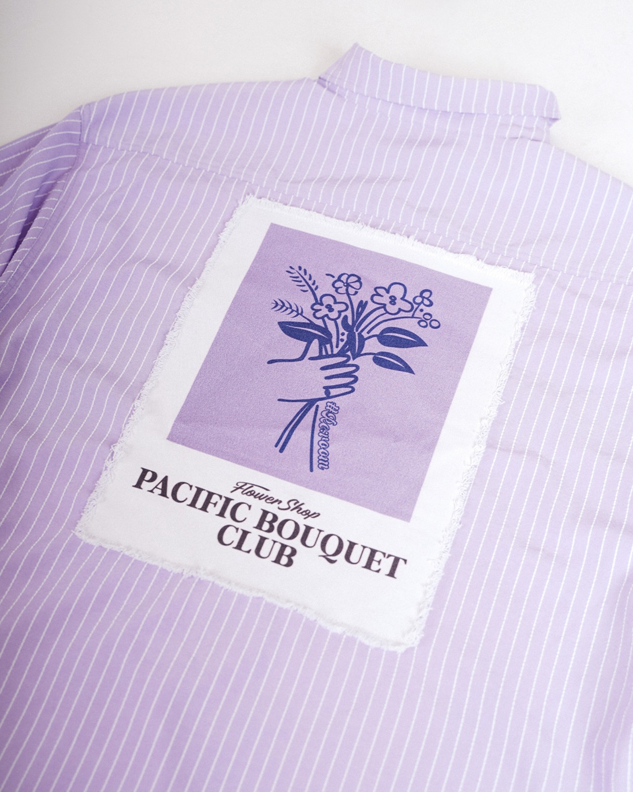 【#Re:room】BOUQUET PRINT STRIPE SHIRTS［RES125］