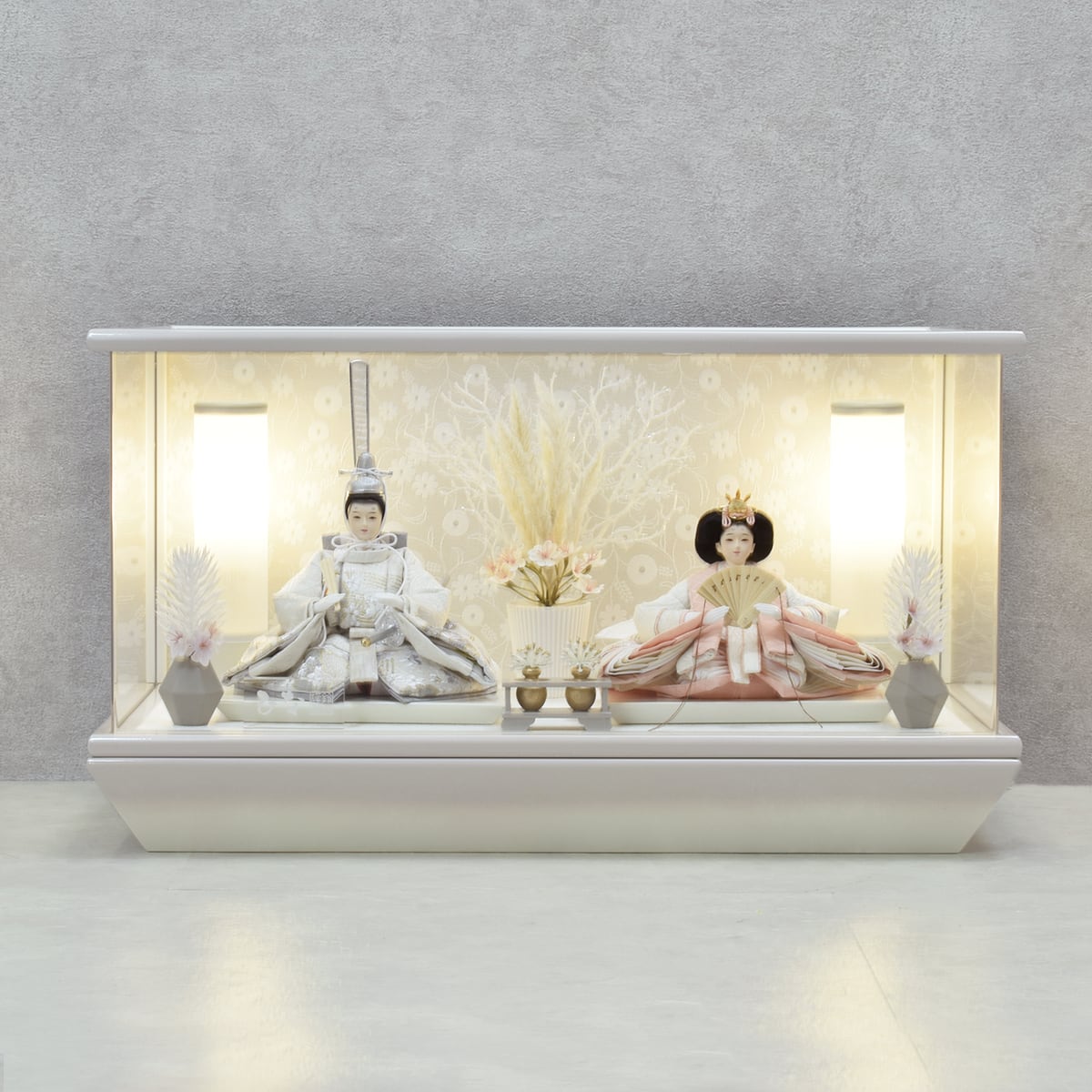 雛人形親王飾りケース入り 雛人形 親王飾り【詩】Uta ｜アクリルケース入り｜おしゃれ