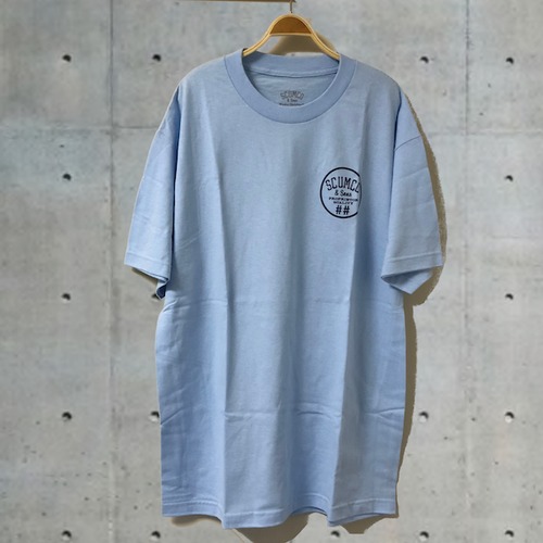 SCUMCO&SONS　スカムコアンドサンズ　LOGO TEE　NAVY ON POWDER【スケートボード スケボー skate skateboard Tシャツ インテリア 雑貨】