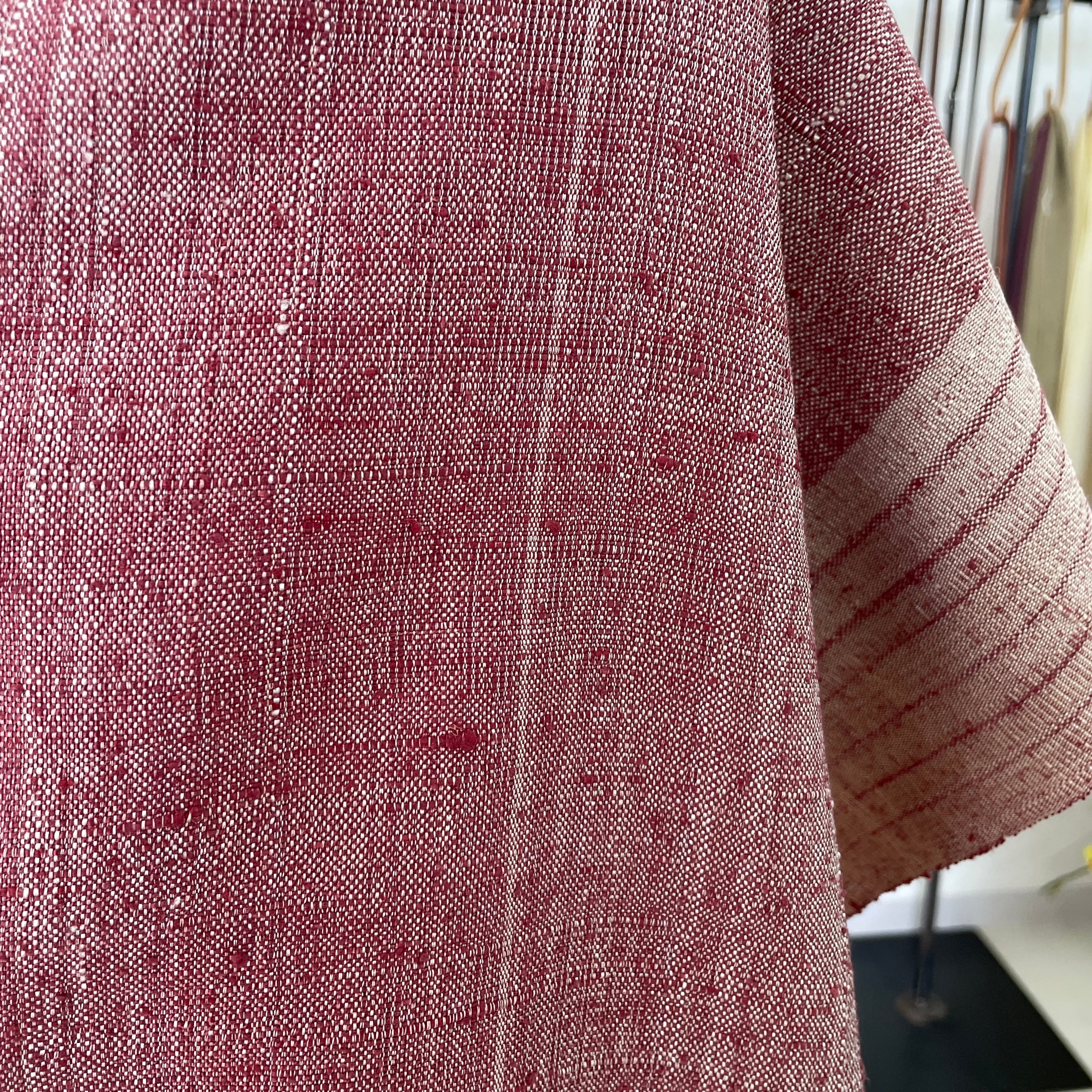 手織りショール】シルク レッド系 | うらそえ織