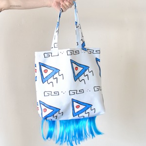 Lactose Intoler-art(ラクトス) 1off blue hair Tote bag