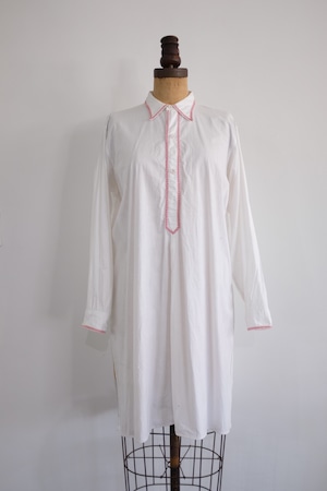 [vintage]1920s French antique cotton night shirt