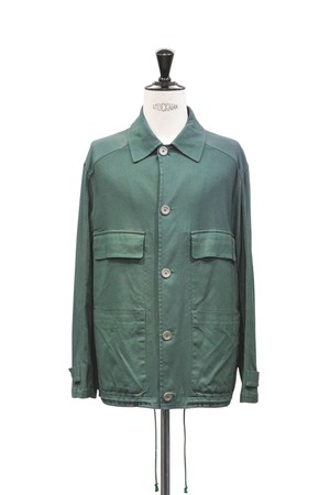 90's "HERMÈS" Nylon Spandex 4-Pockets Short Jacket Made in FRANCE (Design by Véronique Nichanian)