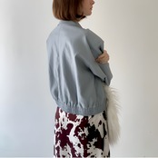 Clair Bleu Faux Leather jacket F0515