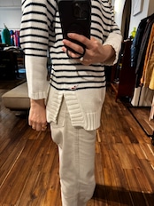 Jantzen USA Striped Cotton Knit Sweater