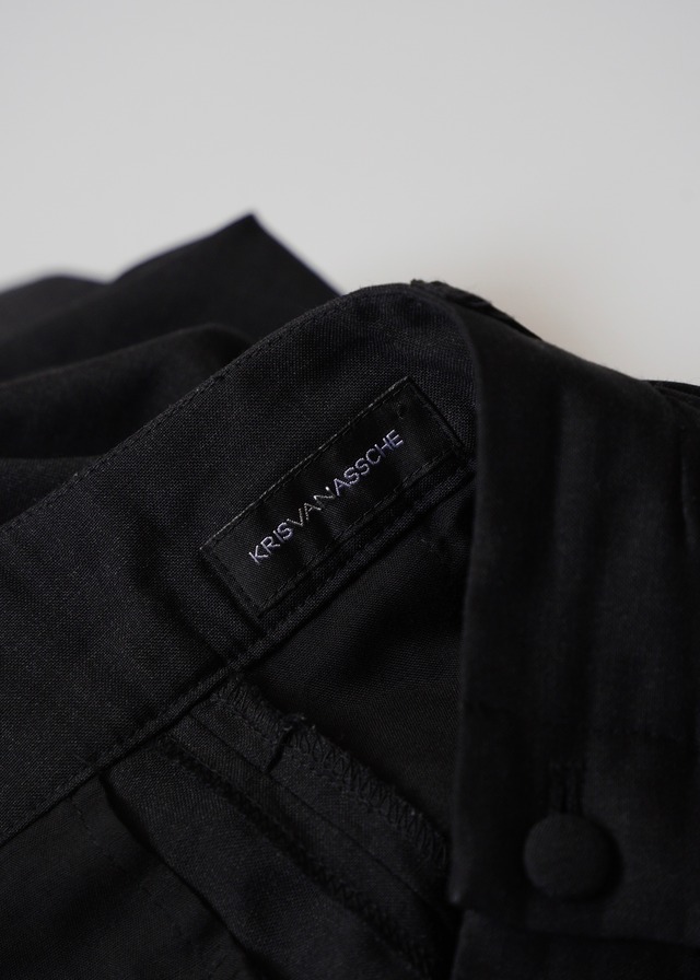KRISVANASSCHE virgin wool gathered slacks