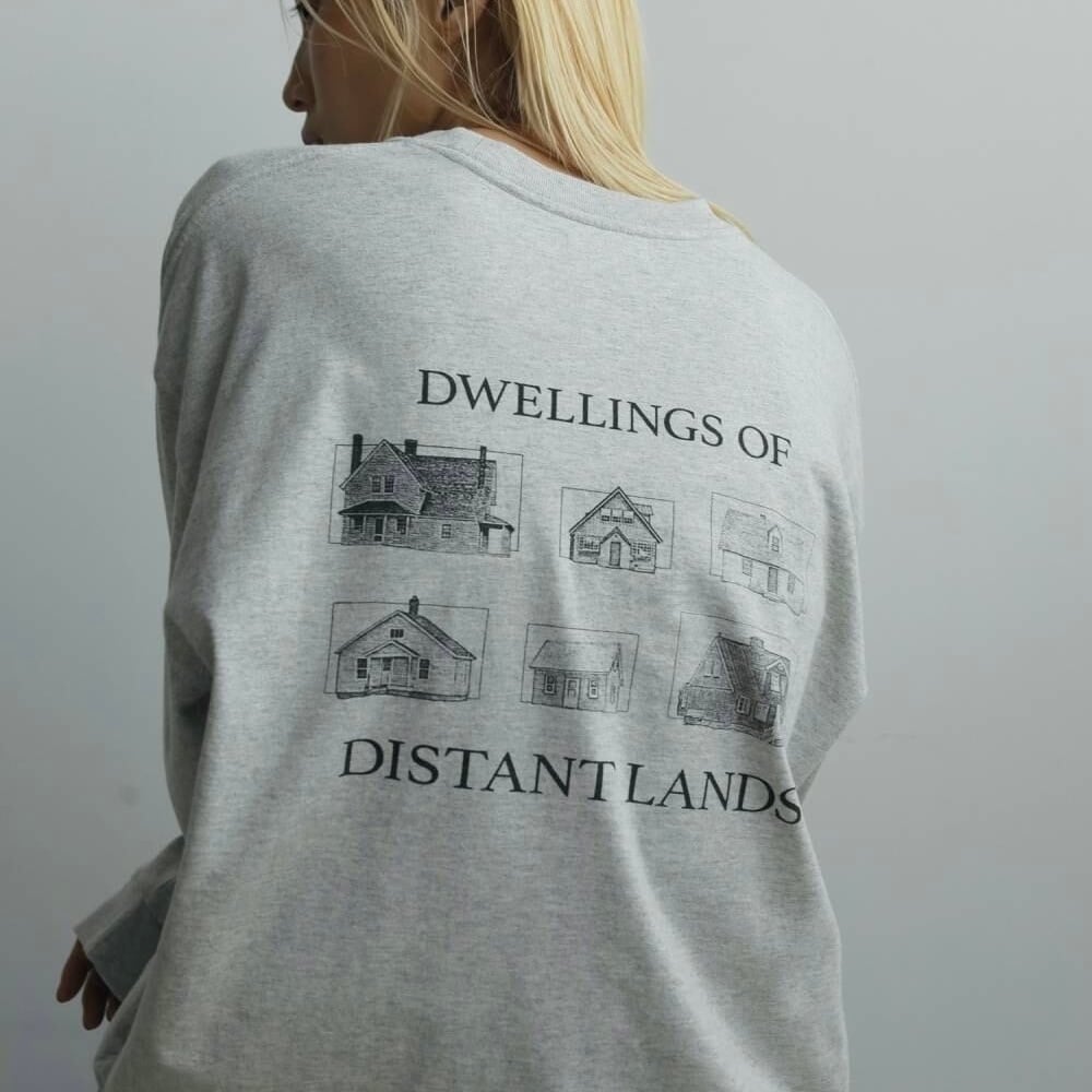 店頭受取ぺろみさん専用ページ:【 anuke 】Print Long T-shirts グレー