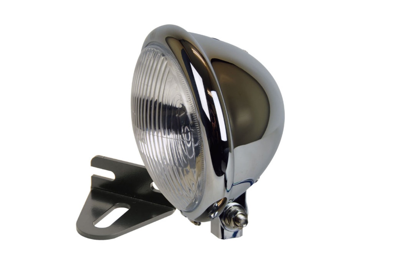 5-3/4”Bates type head light - with bracket CHROME ／W400/650