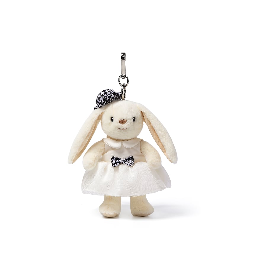 White dress Smiling Leveret Charm_MC600151