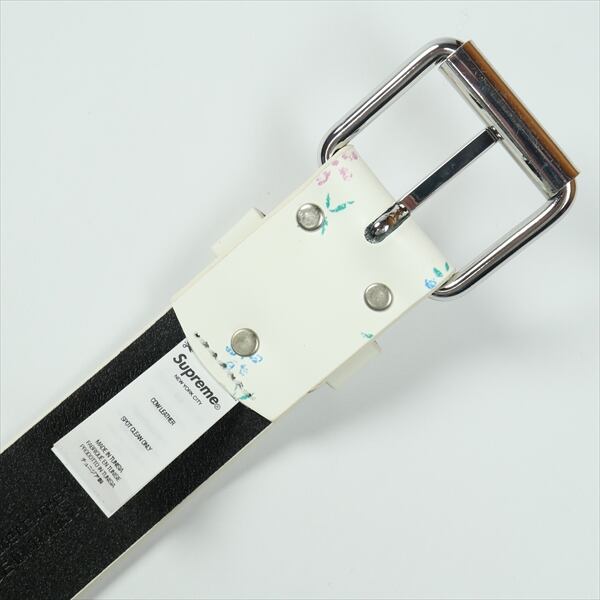 Size【L】 SUPREME シュプリーム 25FW Repeat Leather Belt white