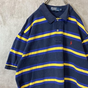 Polo by Ralph Lauren border polo shirt size XL 配送A