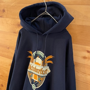 【GILDAN】プリント Oktoberfest Old Chicago スウェット パーカー フーディー hoodie M オクトーバーフェスト US古着