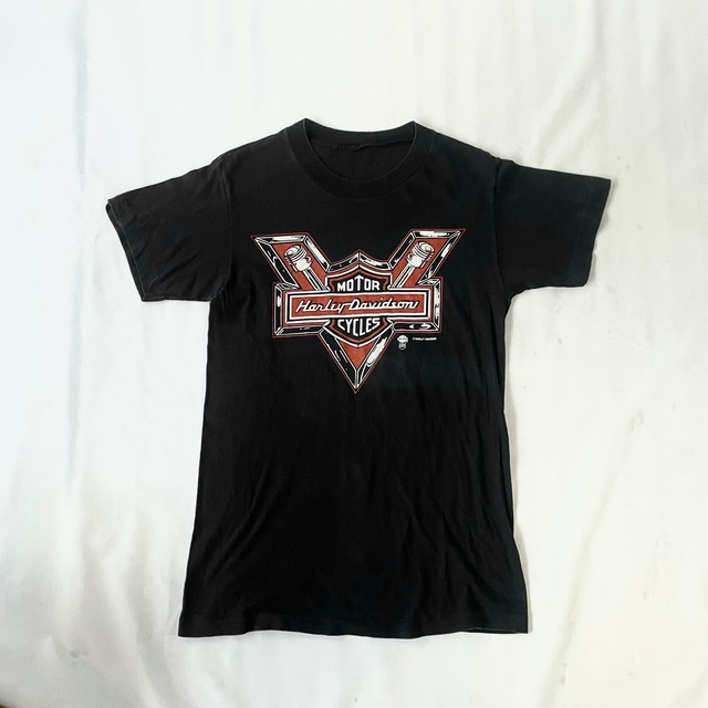80s madeinUSA HarleyDavidson twin engine Tshirt 80年代 アメリカ製 