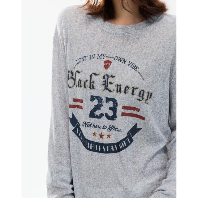 sheer graphic long-sleeve tee　シアーグラフィックロングティー　J2101