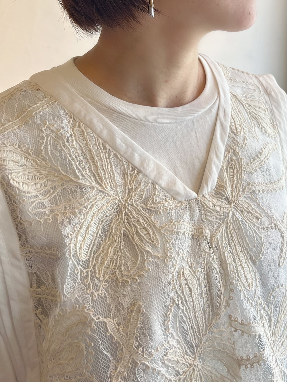 再入荷】Dignite collier / レースベスト | anouk