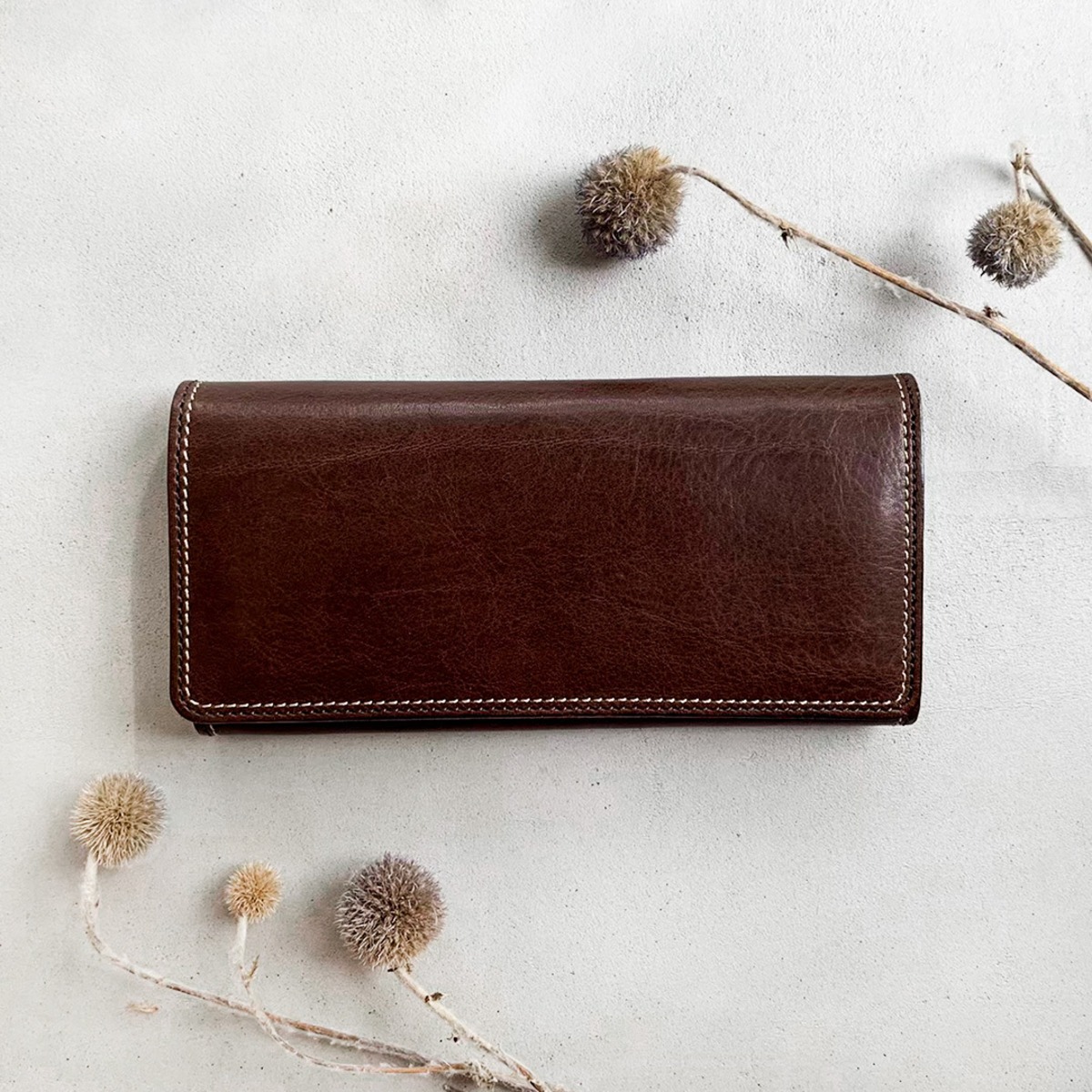 ダークブラウンの長財布 | LEATHER CRAFT C/Rem