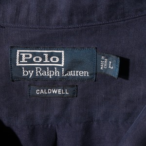 新品 L Caldwell ネイビー ポロラルフローレン 半袖開襟シャツ 紺色 polo ralph lauren
