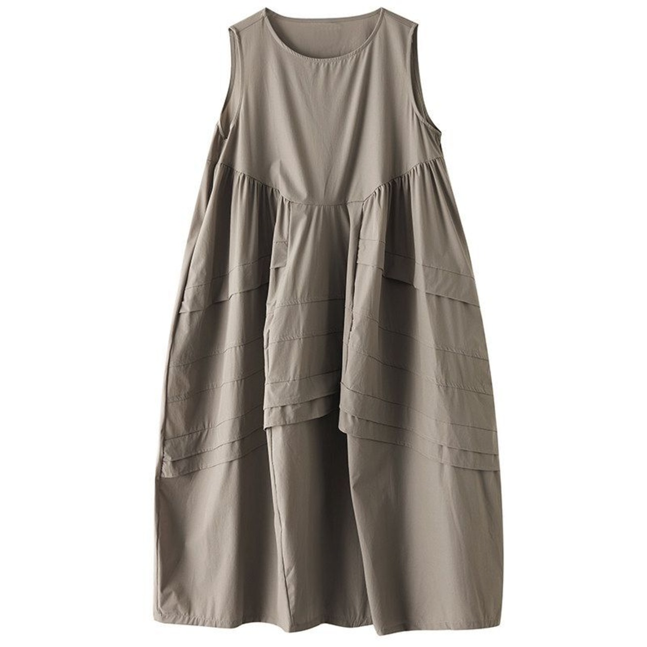 立体 切替 フレアワンピース  30218