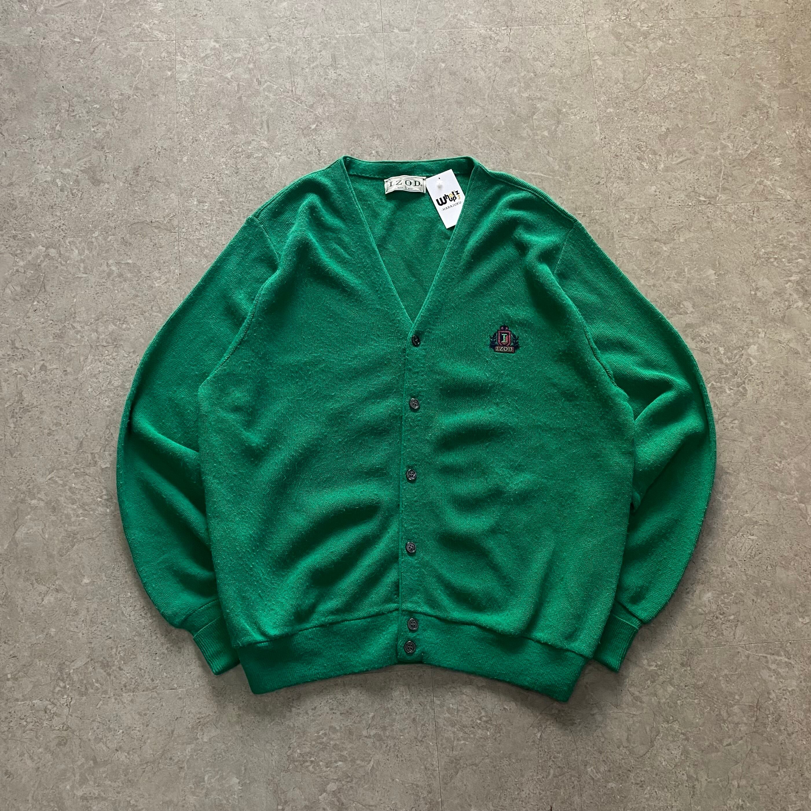 90s IZOD acryl cardigan【仙台店】