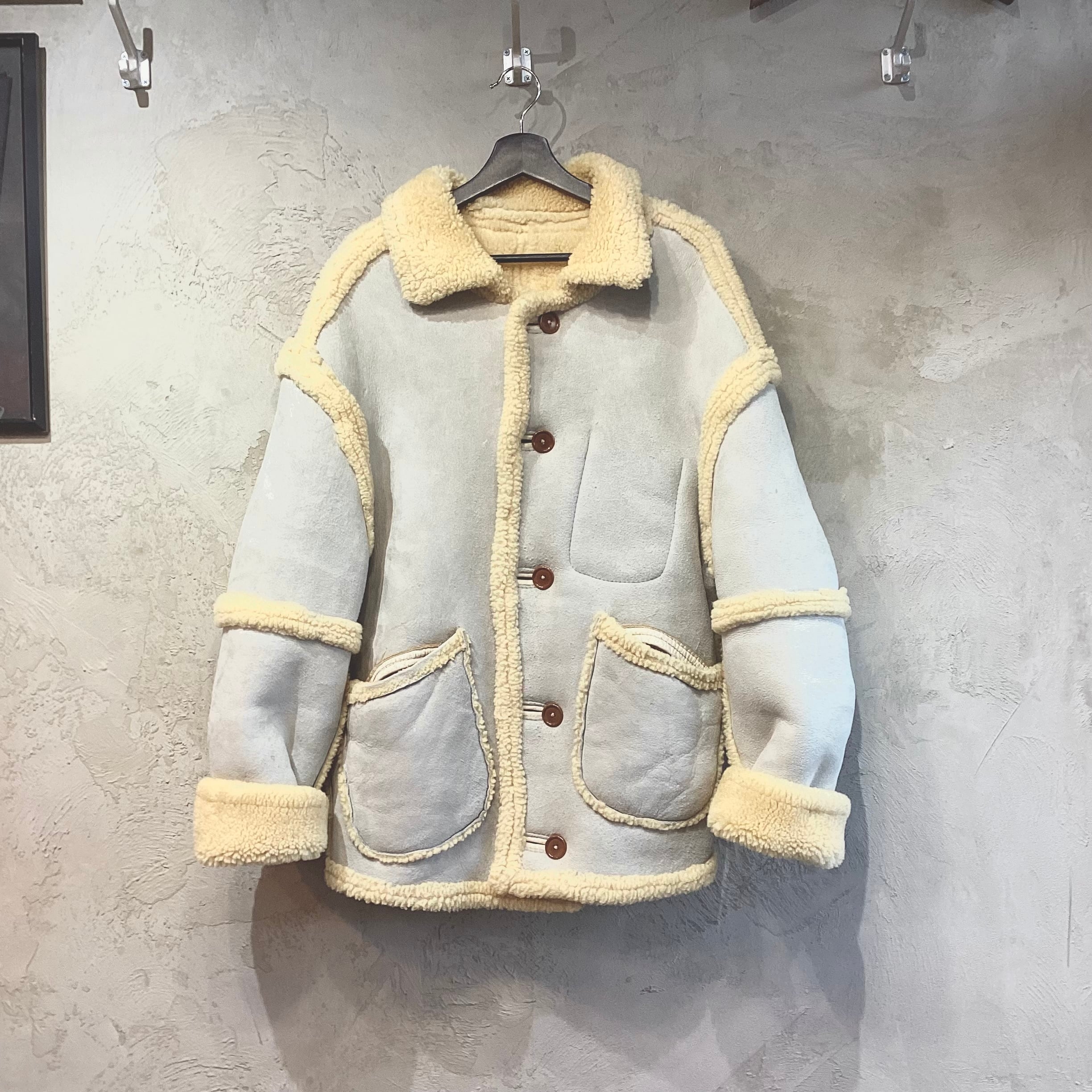 Griffin Laundry REVERSIBLE MOUTON BOMBER JACKET (90s) MADE IN