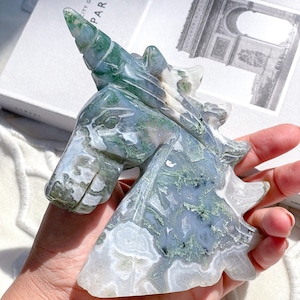 Moss Agate Unicorn 5